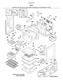 Body parts for Kenmore Range 790.94193317 (79094193317, 790 94193317) from AppliancePartsPros.com