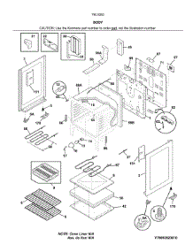 Body parts for Kenmore Range 790.92629810 (79092629810, 790 92629810) from AppliancePartsPros.com
