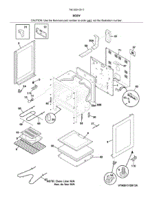Body parts for Kenmore Range 790.93013317 (79093013317, 790 93013317) from AppliancePartsPros.com
