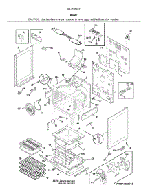 Body parts for Kenmore Range 790.74343314 (79074343314, 790 74343314) from AppliancePartsPros.com