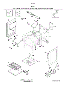 Body parts for Kenmore Range 790.74429810 (79074429810, 790 74429810) from AppliancePartsPros.com