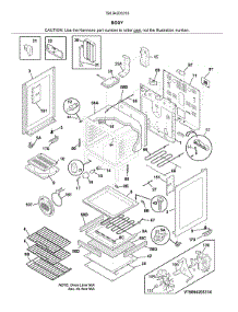 Body parts for Kenmore Range 790.94203316 (79094203316, 790 94203316) from AppliancePartsPros.com