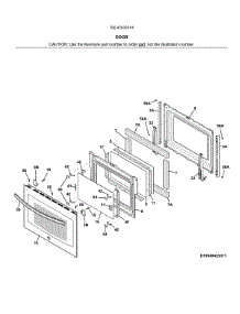 Door parts for Kenmore Range 790.4253331A (7904253331A, 790 4253331A) from AppliancePartsPros.com