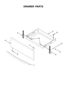 Drawer Parts parts for Kenmore Range 664.95123612 (66495123612, 664 95123612) from AppliancePartsPros.com