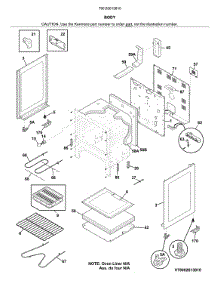 Body parts for Kenmore Range 790.92613810 (79092613810, 790 92613810) from AppliancePartsPros.com