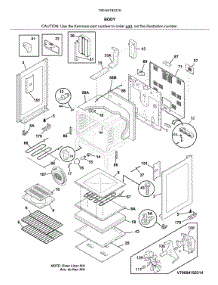 Body parts for Kenmore Range 790.94192316 (79094192316, 790 94192316) from AppliancePartsPros.com