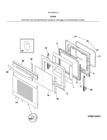 Door parts for Kenmore Range 790.95053315 (79095053315, 790 95053315) from AppliancePartsPros.com