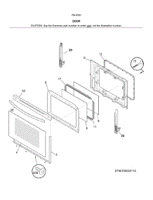 Door parts for Kenmore Range 790.93019315 (79093019315, 790 93019315) from AppliancePartsPros.com