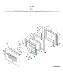 Door parts for Kenmore Range 790.32609319 (79032609319, 790 32609319) from AppliancePartsPros.com