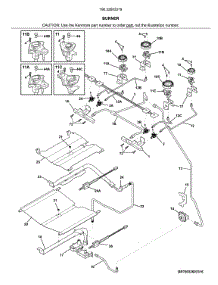 Burner parts for Kenmore Range 790.32603319 (79032603319, 790 32603319) from AppliancePartsPros.com