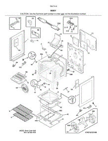 Body parts for Kenmore Range 790.74142711 (79074142711, 790 74142711) from AppliancePartsPros.com