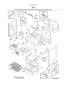 Body parts for Kenmore Range 790.74237711 (79074237711, 790 74237711) from AppliancePartsPros.com