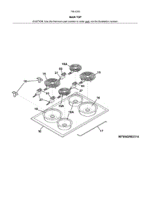 Main Top parts for Kenmore Range 790.42502314 (79042502314, 790 42502314) from AppliancePartsPros.com