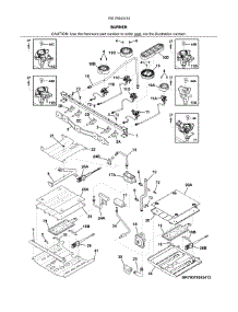 Burner parts for Kenmore Range 790.78043414 (79078043414, 790 78043414) from AppliancePartsPros.com