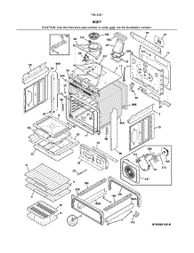 Body parts for Kenmore Range 790.3261331B (7903261331B, 790 3261331B) from AppliancePartsPros.com