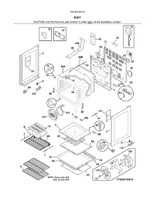 Body parts for Kenmore Range 790.95103413 (79095103413, 790 95103413) from AppliancePartsPros.com