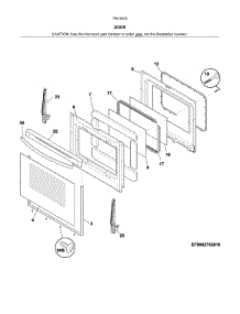 Door parts for Kenmore Range 790.94204315 (79094204315, 790 94204315) from AppliancePartsPros.com
