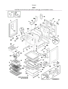 Body parts for Kenmore Range 790.94249314 (79094249314, 790 94249314) from AppliancePartsPros.com