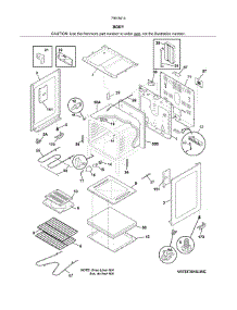 Body parts for Kenmore Range 790.94144311 (79094144311, 790 94144311) from AppliancePartsPros.com