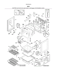 Body parts for Kenmore Range 790.95103414 (79095103414, 790 95103414) from AppliancePartsPros.com