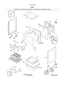 Body parts for Kenmore Range 790.6409130F (7906409130F, 790 6409130F) from AppliancePartsPros.com