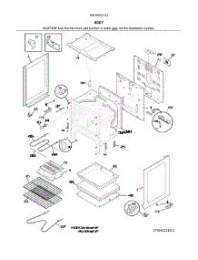 Body parts for Kenmore Range 790.93022312 (79093022312, 790 93022312) from AppliancePartsPros.com