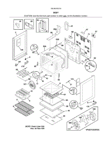 Body parts for Kenmore Range 790.94193315 (79094193315, 790 94193315) from AppliancePartsPros.com