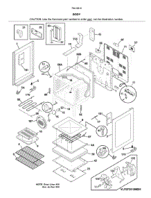 Body parts for Kenmore Range 790.96182713 (79096182713, 790 96182713) from AppliancePartsPros.com