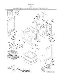 Body parts for Kenmore Range 790.93013314 (79093013314, 790 93013314) from AppliancePartsPros.com