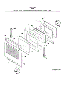 Door parts for Kenmore Range 790.94173314 (79094173314, 790 94173314) from AppliancePartsPros.com