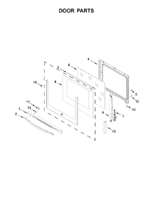 Door Parts parts for Kenmore Range 664.C95123611 (664C95123611, 664 C95123611) from AppliancePartsPros.com