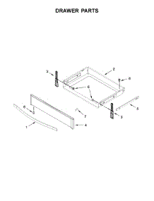 Drawer Parts parts for Kenmore Range 664.C95123611 (664C95123611, 664 C95123611) from AppliancePartsPros.com