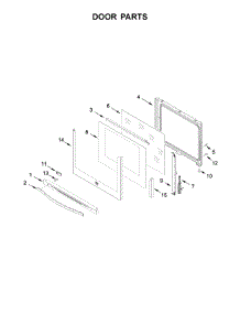 Door Parts parts for Kenmore Range 664.C95123610 (664C95123610, 664 C95123610) from AppliancePartsPros.com