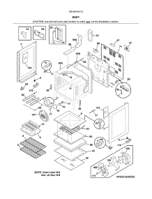 Body parts for Kenmore Range 790.96183712 (79096183712, 790 96183712) from AppliancePartsPros.com