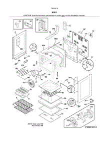 Body parts for Kenmore Range 790.94199314 (79094199314, 790 94199314) from AppliancePartsPros.com