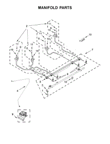 Manifold Parts parts for Kenmore Range 665.42783710 (66542783710, 665 42783710) from AppliancePartsPros.com