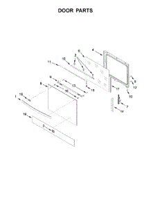 Door Parts parts for Kenmore Range 665.42783710 (66542783710, 665 42783710) from AppliancePartsPros.com