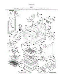 Body parts for Kenmore Range 790.95053313 (79095053313, 790 95053313) from AppliancePartsPros.com
