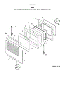 Door parts for Kenmore Range 790.94153312 (79094153312, 790 94153312) from AppliancePartsPros.com