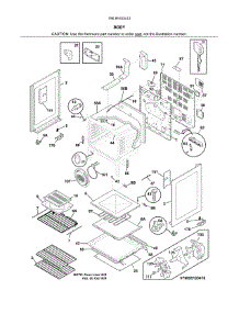 Body parts for Kenmore Range 790.95103412 (79095103412, 790 95103412) from AppliancePartsPros.com