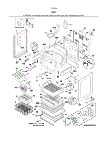 Body parts for Kenmore Range 790.95059312 (79095059312, 790 95059312) from AppliancePartsPros.com