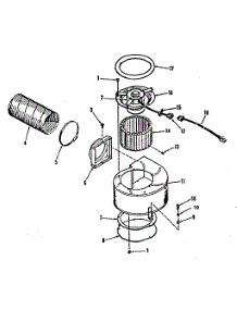 Blower Section parts for Kenmore Range 911.9698810 (9119698810, 911 9698810) from AppliancePartsPros.com
