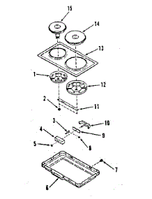 Option Electric Hob Element Module Kit 4998530 parts for Kenmore Range 911.9698810 (9119698810, 911 9698810) from AppliancePartsPros.com