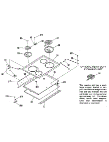 Main Top Section parts for Kenmore Range 911.4548814 (9114548814, 911 4548814) from AppliancePartsPros.com