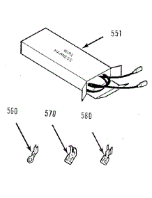 Wire Harness & Components parts for Kenmore Range 911.4548814 (9114548814, 911 4548814) from AppliancePartsPros.com