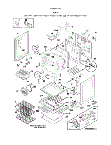 Body parts for Kenmore Range 790.94203312 (79094203312, 790 94203312) from AppliancePartsPros.com