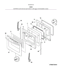 Door parts for Kenmore Range 790.94203312 (79094203312, 790 94203312) from AppliancePartsPros.com