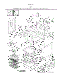 Body parts for Kenmore Range 790.94243312 (79094243312, 790 94243312) from AppliancePartsPros.com