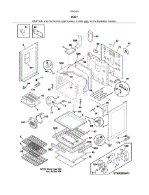 Body parts for Kenmore Range 790.94202312 (79094202312, 790 94202312) from AppliancePartsPros.com