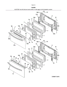 Doors parts for Kenmore Range 790.97212412 (79097212412, 790 97212412) from AppliancePartsPros.com